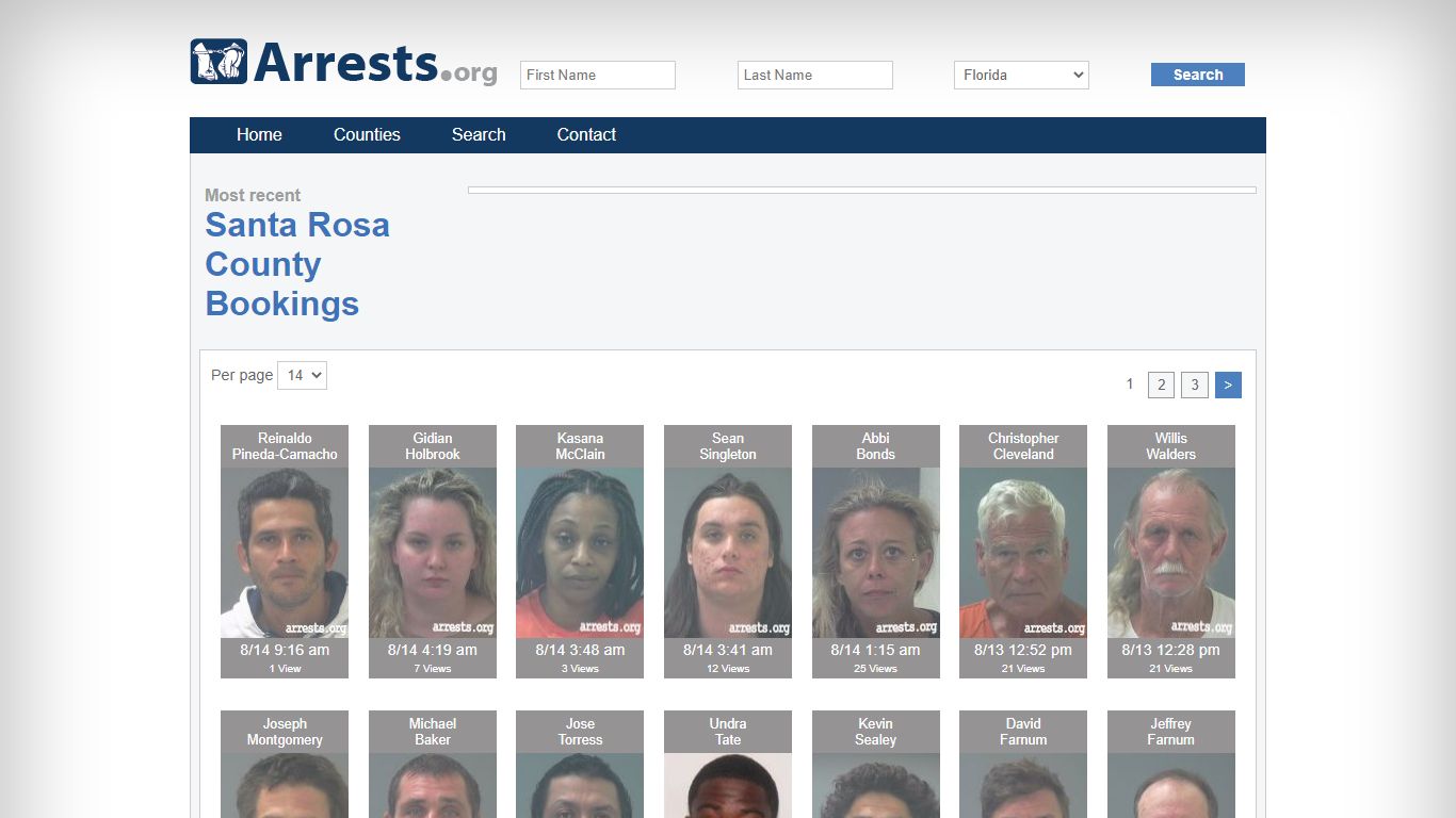 Santa Rosa County Arrests and Inmate Search