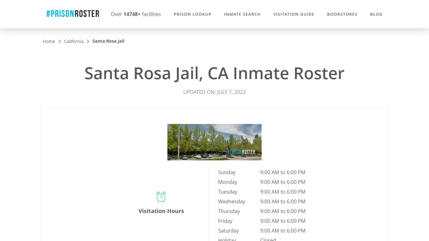 Santa Rosa Jail, CA Inmate Roster