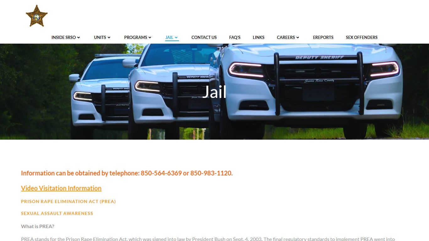 Jail – Santa Rosa County Sheriff's Office