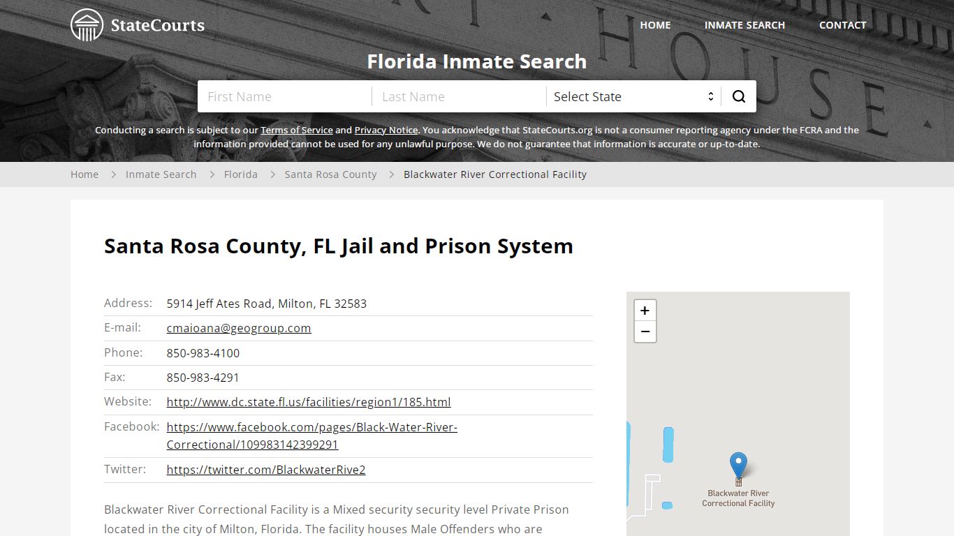 Santa Rosa County, FL Jail and Prison System